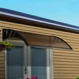 Instahut Window Door Awning Door Canopy Patio UV Sun Shield BROWN 1mx6m DIY