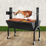 Grillz Electric Rotisserie BBQ Charcoal Smoker Grill Spit Roaster Outdoor Burner