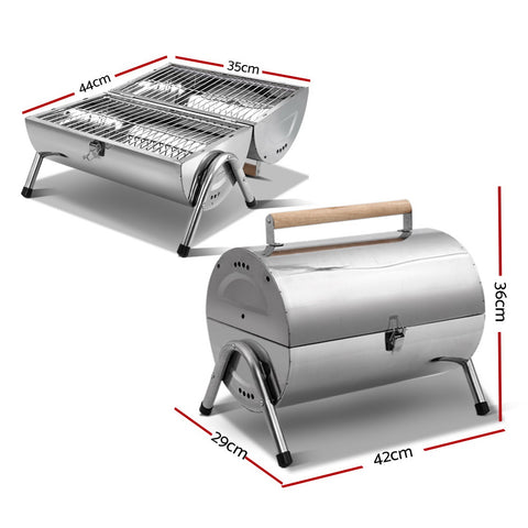 Grillz Portable BBQ Drill Outdoor Camping Charcoal Barbeque Smoker Foldable