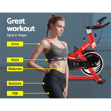 Everfit Exercise Spin Bike Cycling Fitness Commercial Home Workout Gym Equipment Red