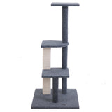 i.Pet Cat Tree 124cm Trees Scratching Post Scratcher Tower Condo House Furniture Wood Steps