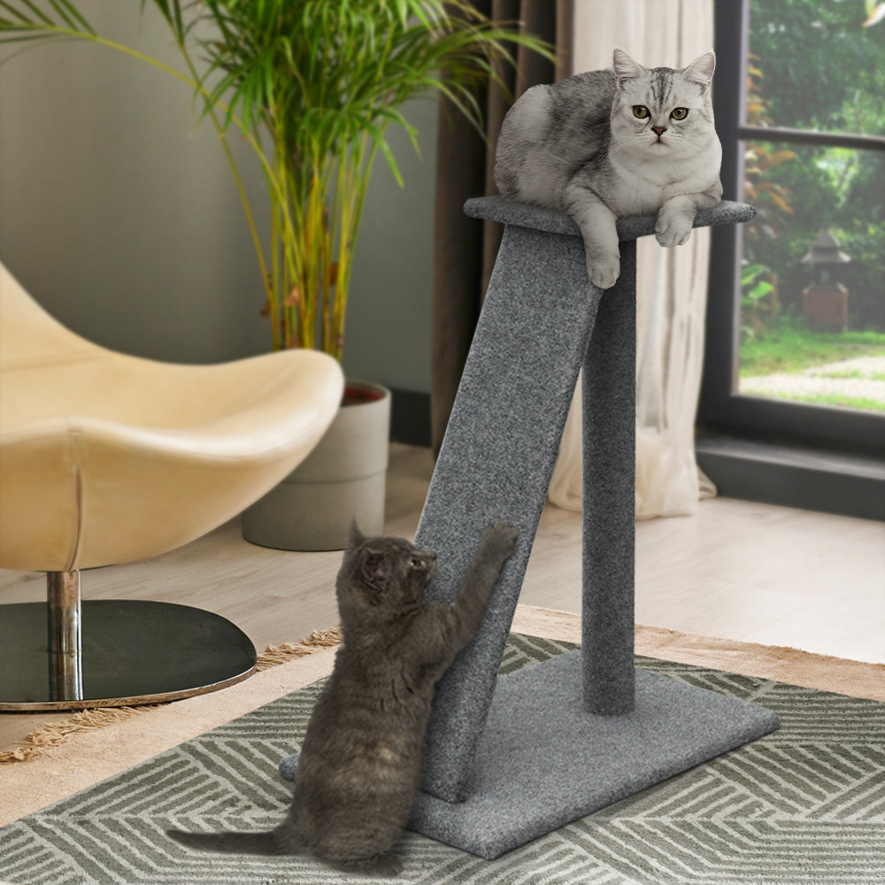i.Pet Cat Tree 82cm Trees Scratching Post Scratcher Tower Condo House Furniture Wood Slide