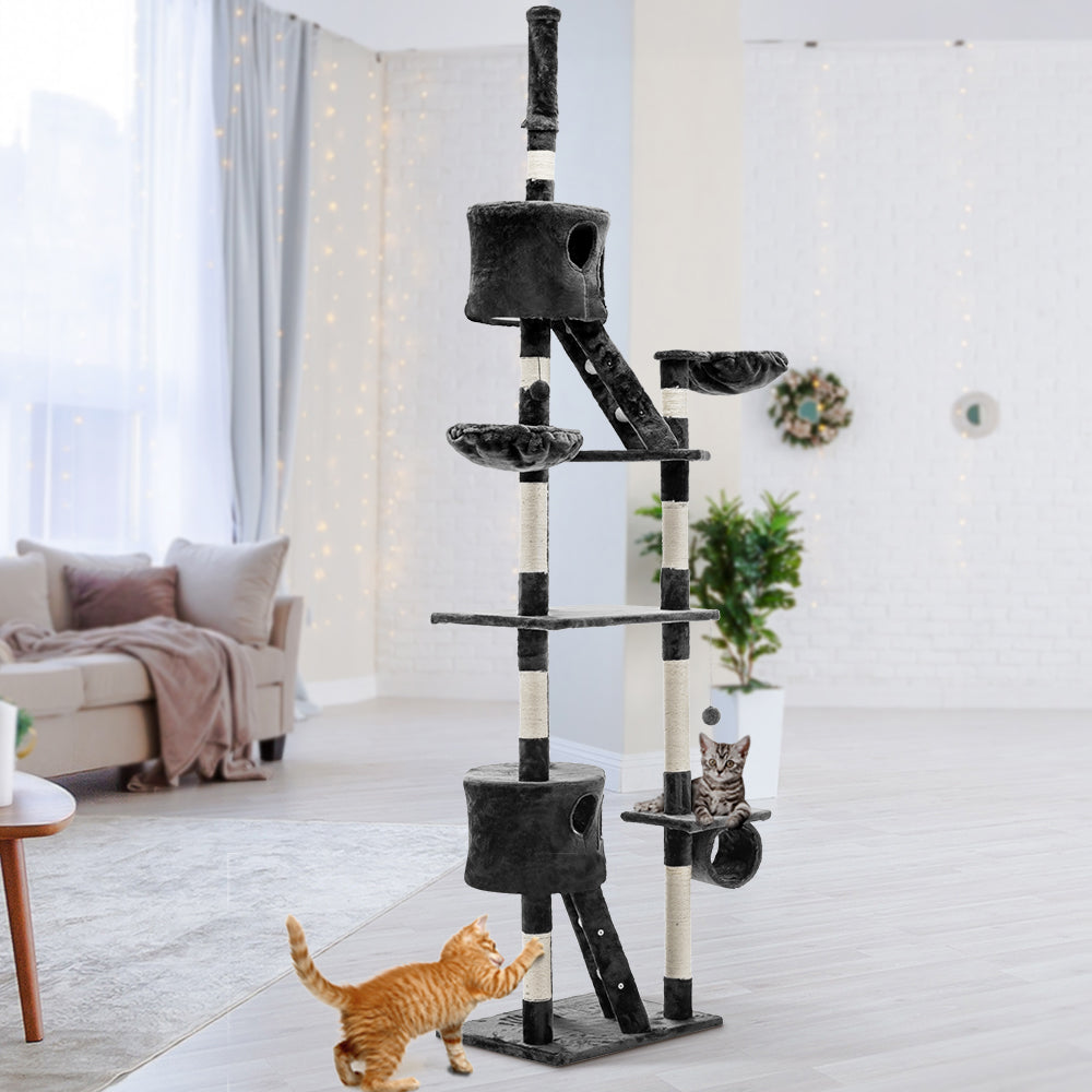 i.Pet Cat Tree 260cm Trees Scratching Post Scratcher Tower Condo House Furniture Wood