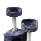 i.Pet Cat Tree 126cm Trees Scratching Post Scratcher Tower Condo House Furniture Wood