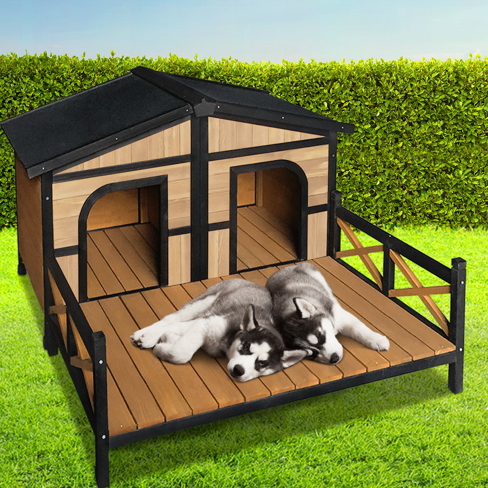 i.Pet Extra Extra Large Wooden Pet Kennel