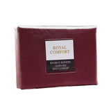 Royal Comfort Bamboo Blended Quilt Cover Set 1000TC Ultra Soft Luxury Bedding Queen Malaga Wine