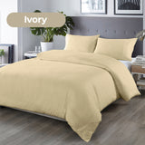 Royal Comfort Bamboo Blended Quilt Cover Set 1000TC Ultra Soft Luxury Bedding Double Ivory